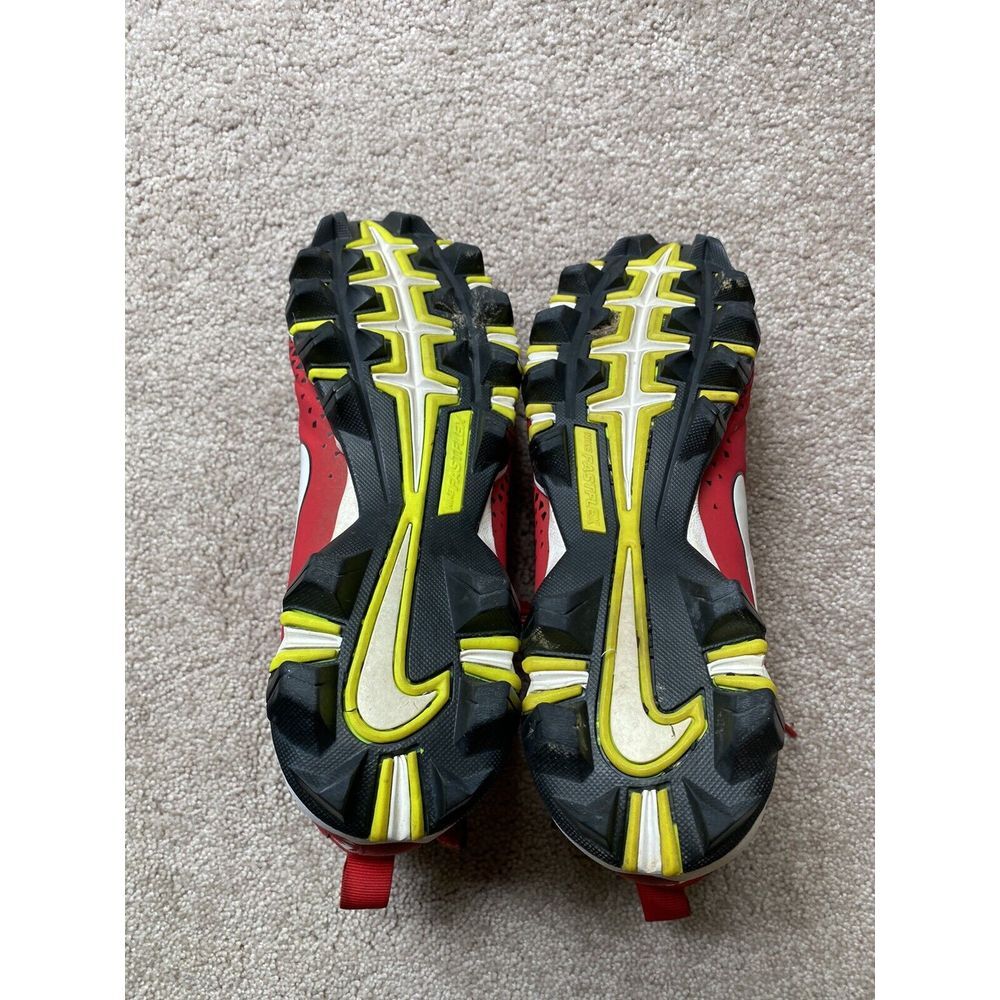 🔥🔥Nike Force Beast Shark Red Black White Football Cleat Men's 9 Strap 880109 - Picture 5 of 6